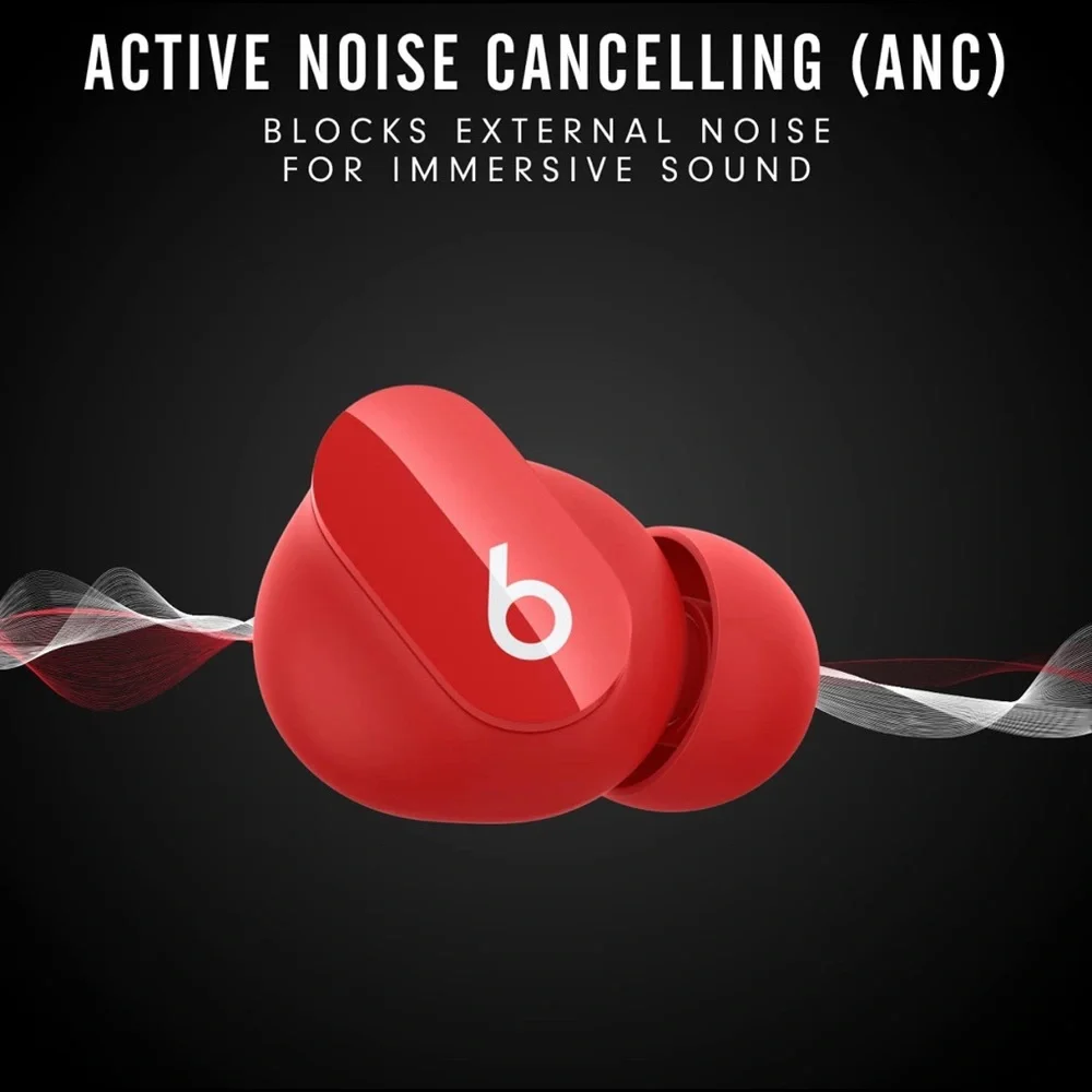 NEW Beats by Dr. Dre Studio True Wireless In-Ear Headphones - Red